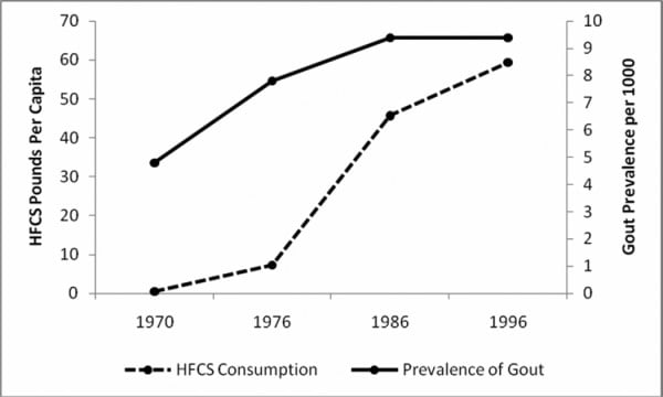 fructose intake and gout