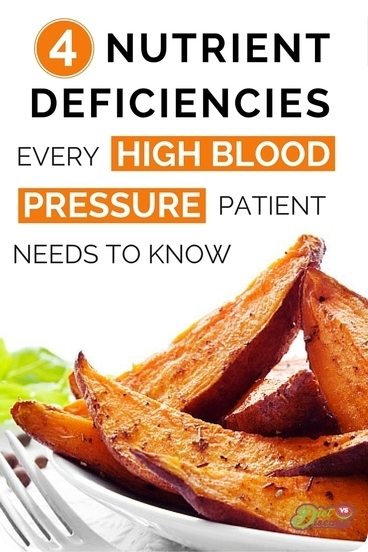 Nutrient deficiencies with high blood pressure