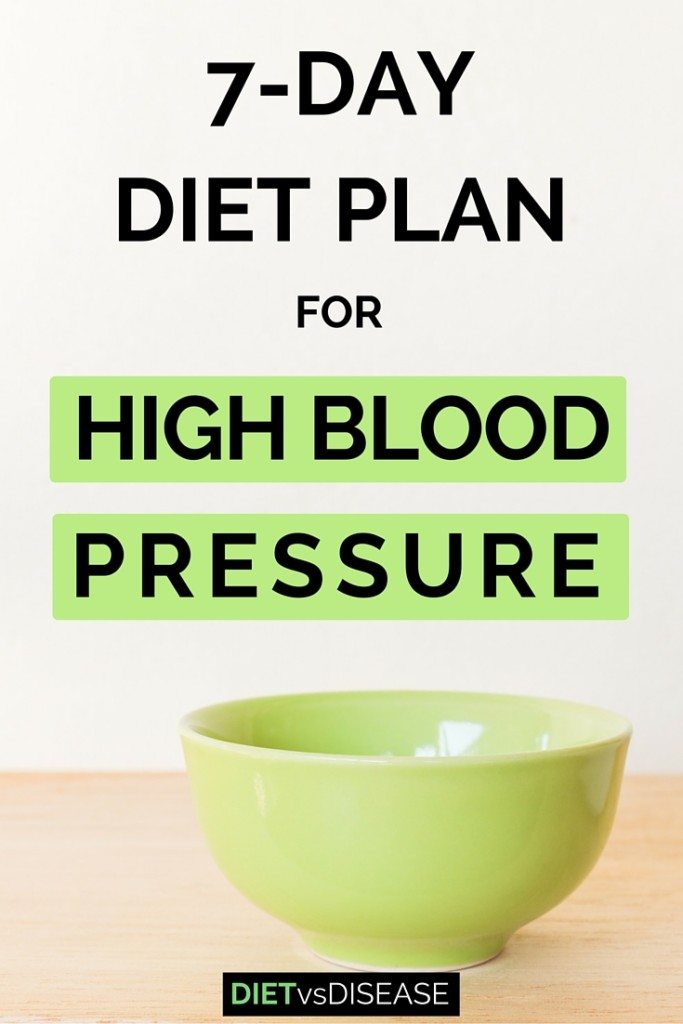 diet chart for high blood pressure patients