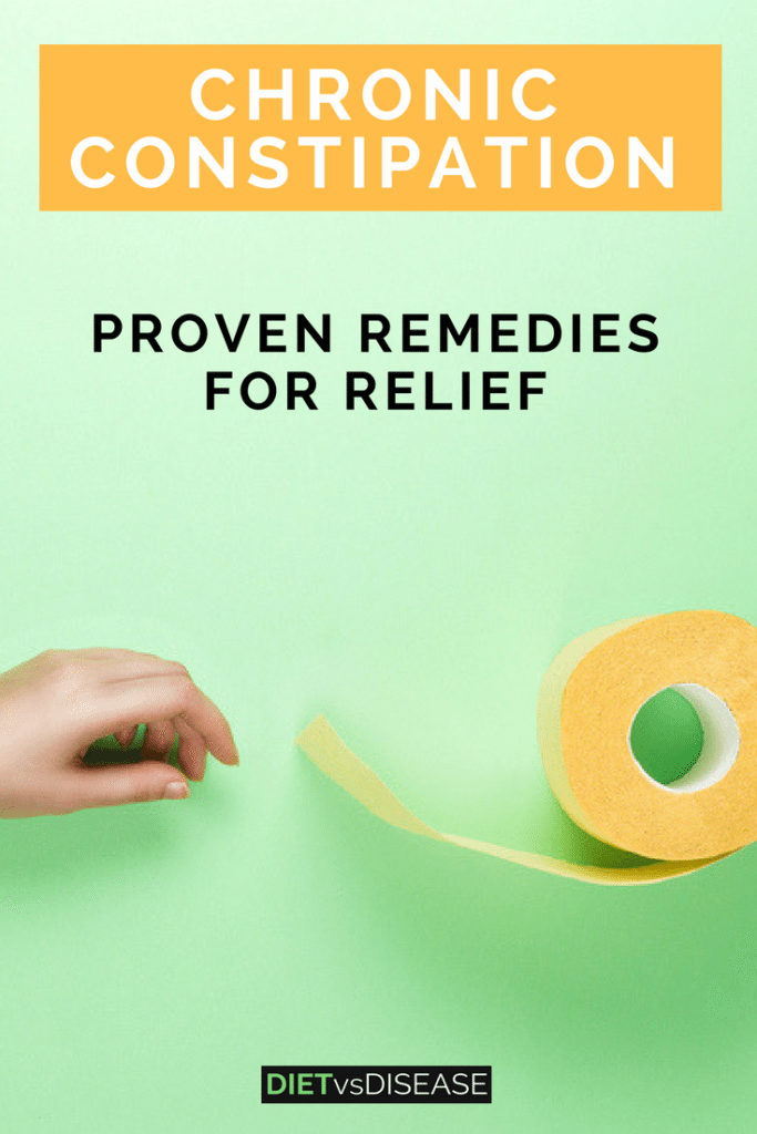 Chronic constipation is a common and uncomfortable complaint. This article explores 10 proven methods of easing it… all of which can be done at home. Learn more here: https://www.dietvsdisease.org/chronic-constipation-remedies-for-relief/