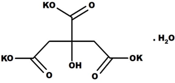 potassium citrate molecular structure