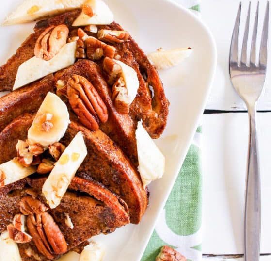 Banana pecan french toast