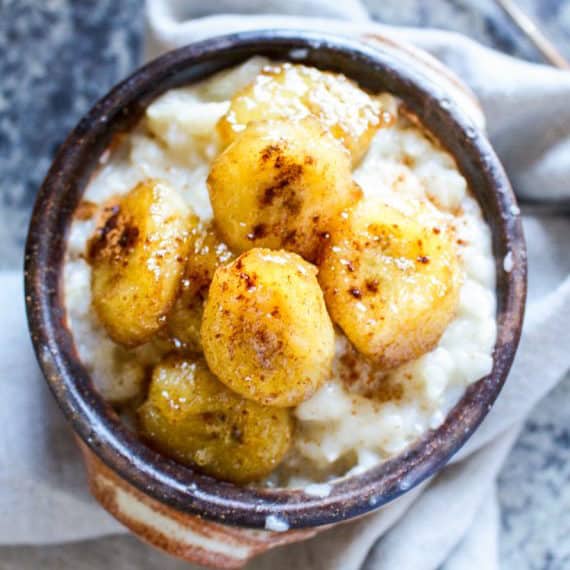 Caramelised Banana With Low FODMAP Porridge 