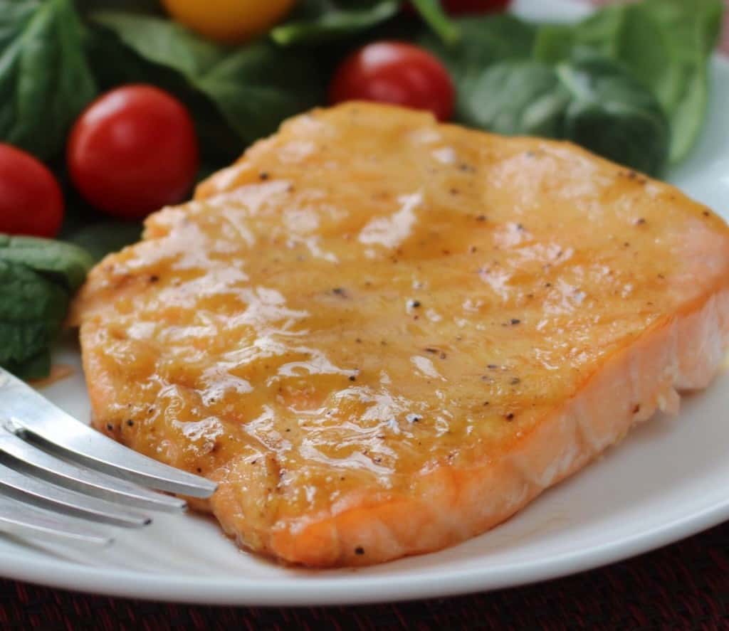 Maple Mustard Baked Salmon 