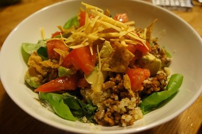 Tasty taco tempeh salad