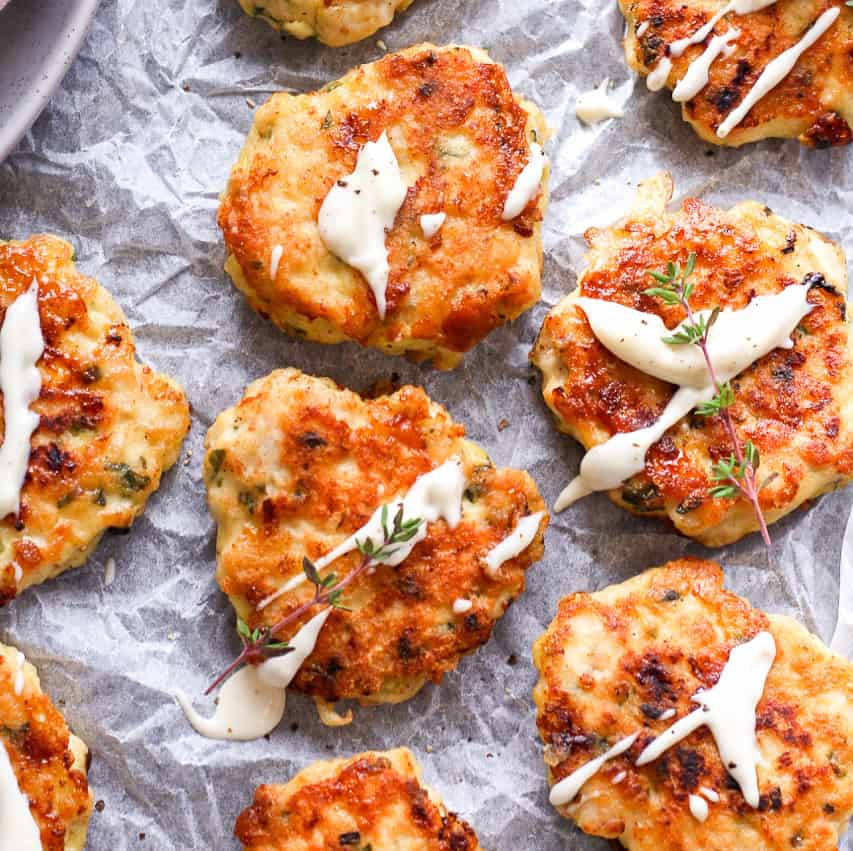 Cheesy, Chicken Fritters