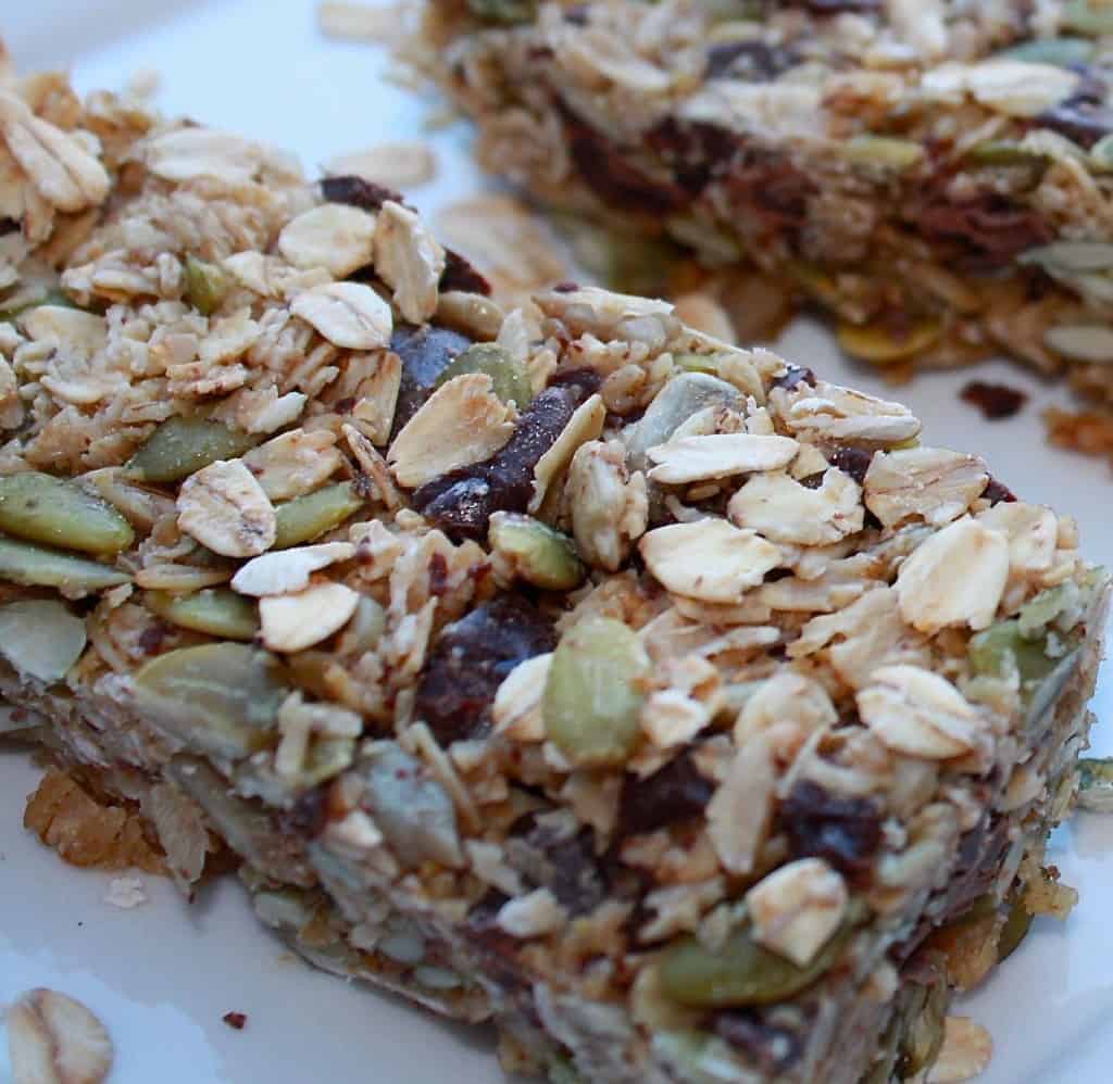 Oat, Seed & Chocolate Granola Bars