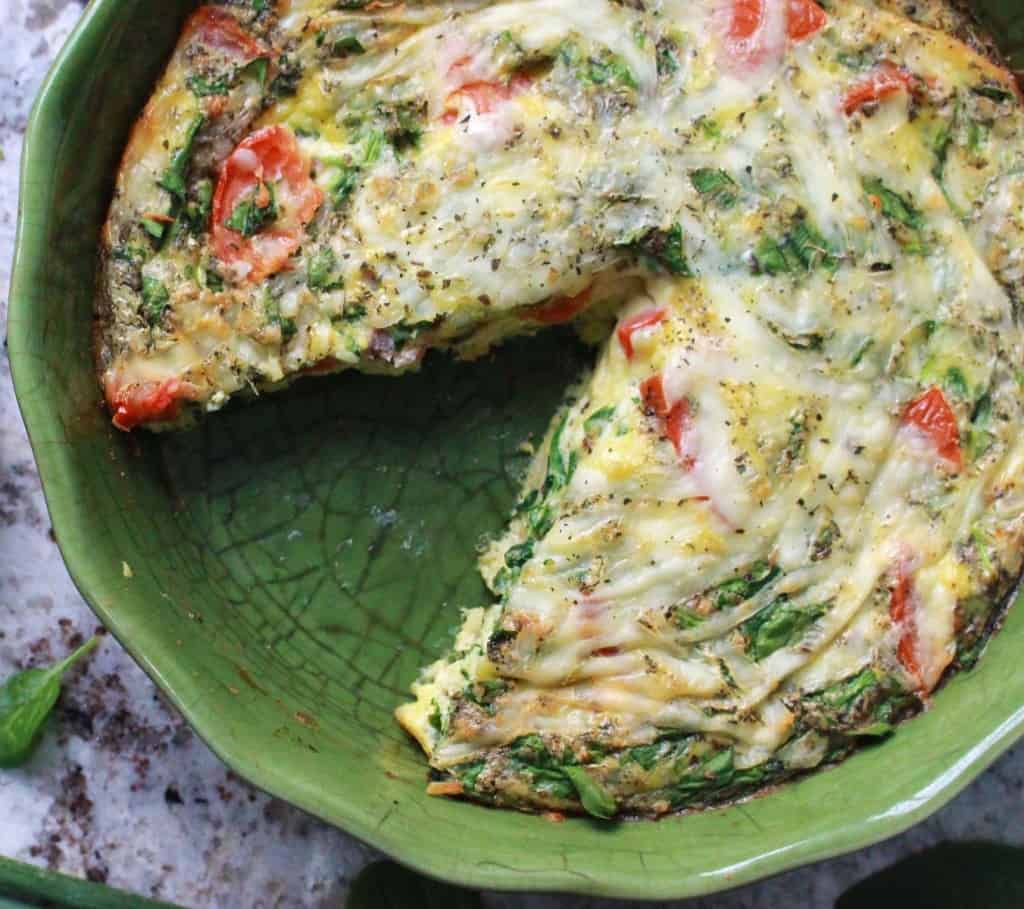 Pizza flavoured frittata