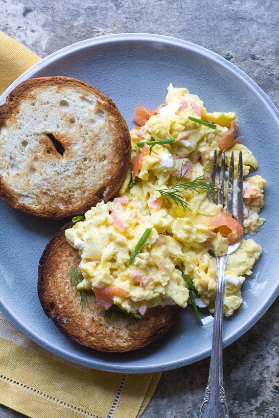 Scrambled Eggs with Smoked Salmon