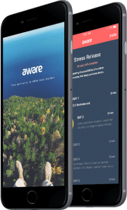 aware mindfulness meditation phone app