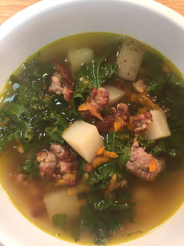 Hearty Kale Sausage Soup